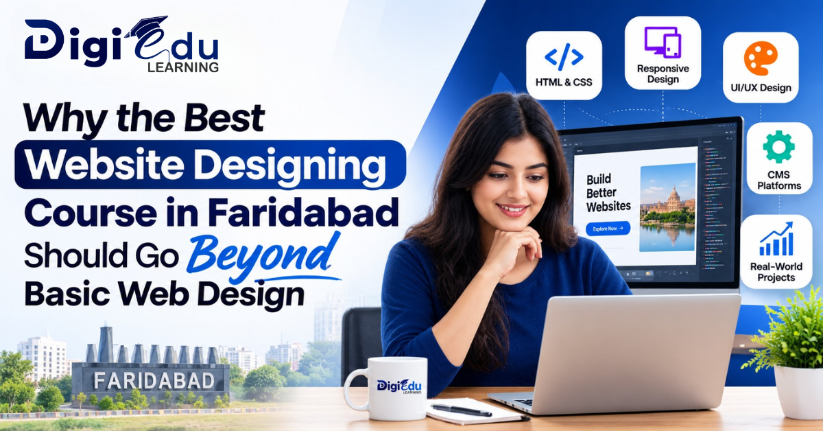 Why the Best Website Designing Course in Faridabad Should Go Beyond Basic Web Design